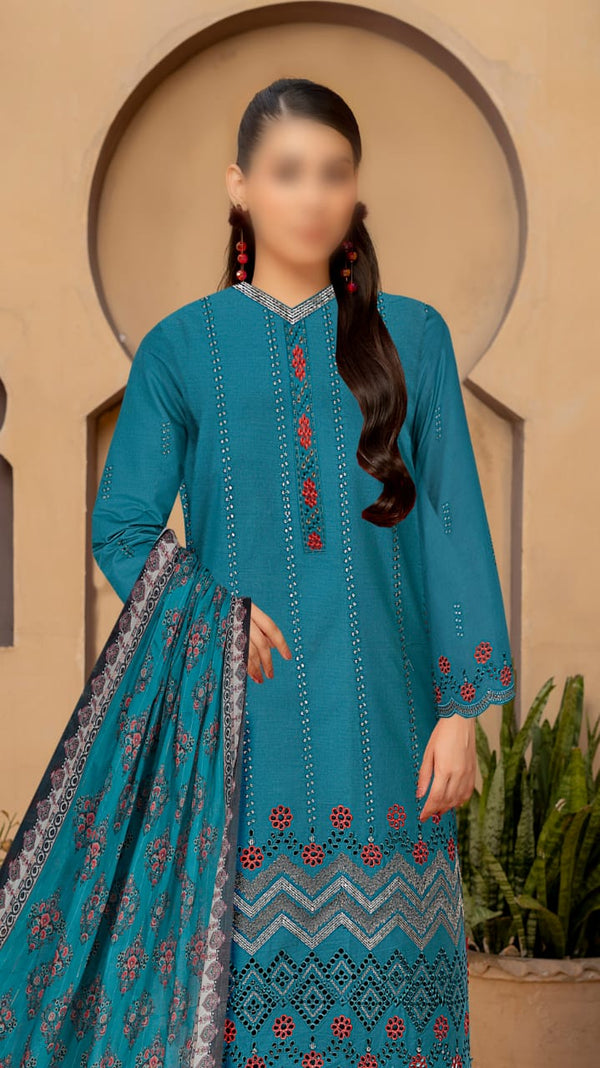 2pc Premium Quality Lawn Price of 4 Dress (1 Set )