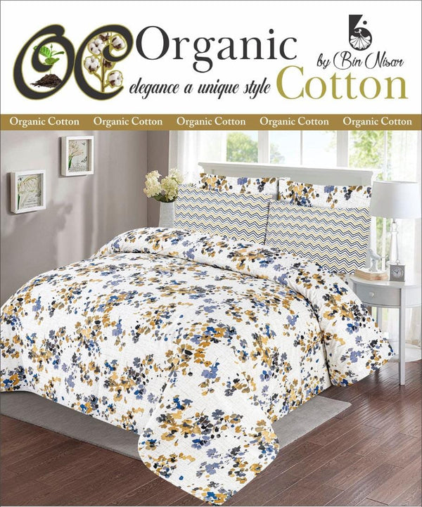 Organic Cotton By BinNisar Bedsheets Price of 4 Bedding ( 1 Set )