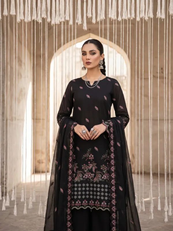 EID Collection, 3PC Chicken Kari Lawn Suit | Bin Nisar Pakistani Clothing