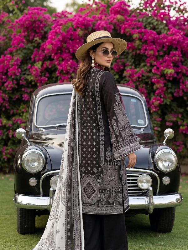 3PC Black Lawn Suit | Summer Collection | View | Bin Nisar Pakistani Clothing