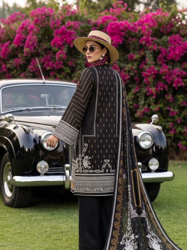 3PC Black Lawn Suit | Summer Collection | View | Bin Nisar Pakistani Clothing