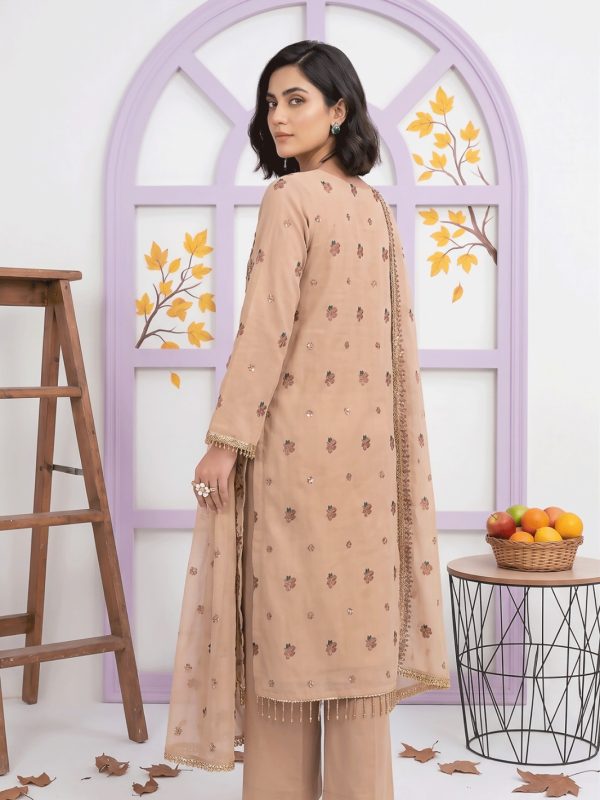 3PC Party Wear Shafoon Fully Embroidered Stitched Suit | Luxury Pret Collection | View | Bin Nisar Pakistani Clothing