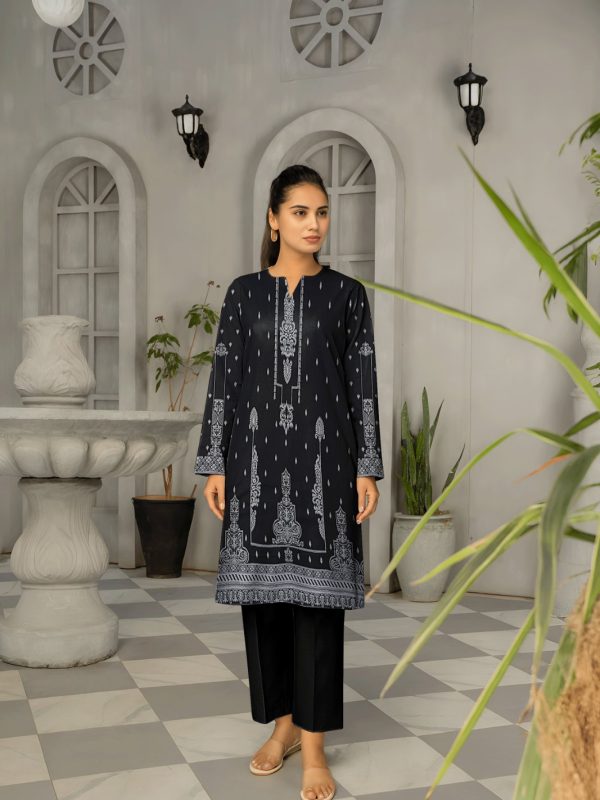 2pc SAYA Brosha Lawn in Black | Summer Collection | Bin Nisar Pakistani Clothing