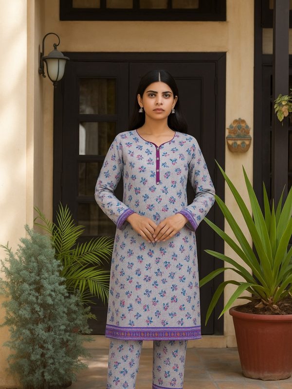 2PC Bana Dora Allover Lawn | Bin Nisar Pakistani Clothing