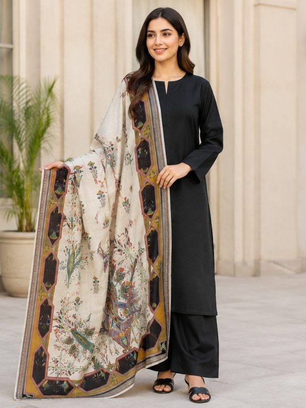 3PC Lawn With Print Dupatta | Bin Nisar Pakistani Clothing