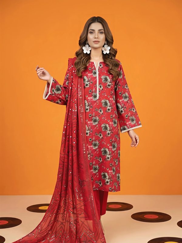 3PC Crystal Lawn By Bin Nisar | Bin Nisar Pakistani Clothing