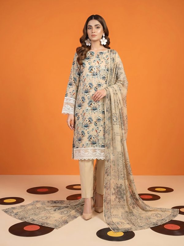 3PC Crystal Lawn By Bin Nisar | Summer Collection | Bin Nisar Pakistani Clothing