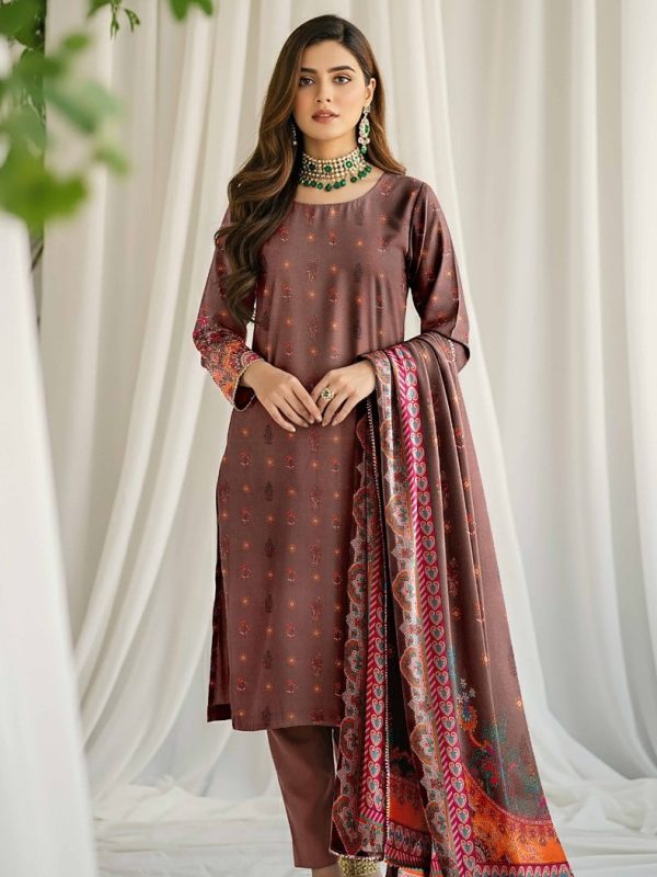 3PC Anarkali Allover Printed Lawn | Bin Nisar Pakistani Clothing