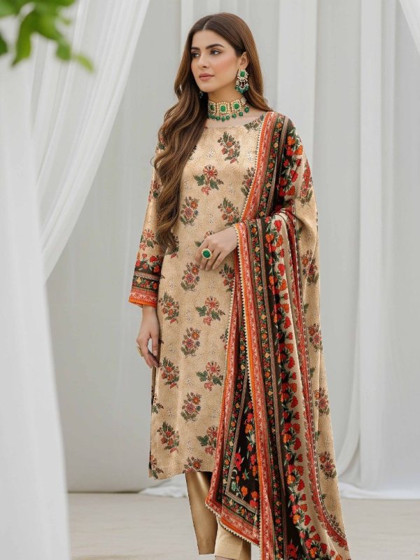 3PC Anarkali Allover Printed Lawn | Bin Nisar Pakistani Clothing