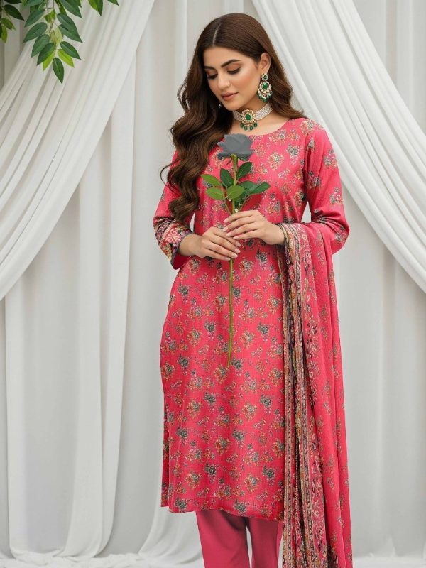 3PC Anarkali Allover Printed Lawn | Bin Nisar Pakistani Clothing