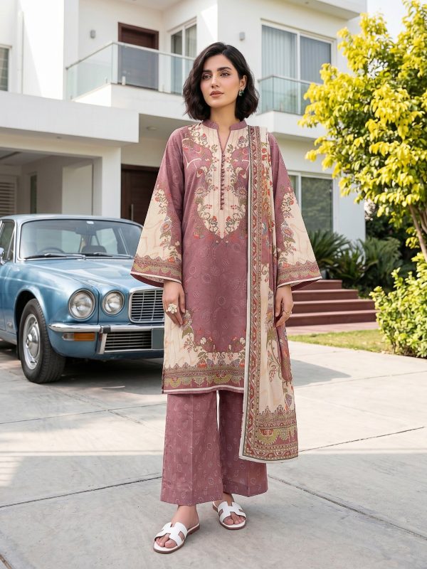3PC Crystal Printed Lawn | Summer Collection | Bin Nisar Pakistani Clothing