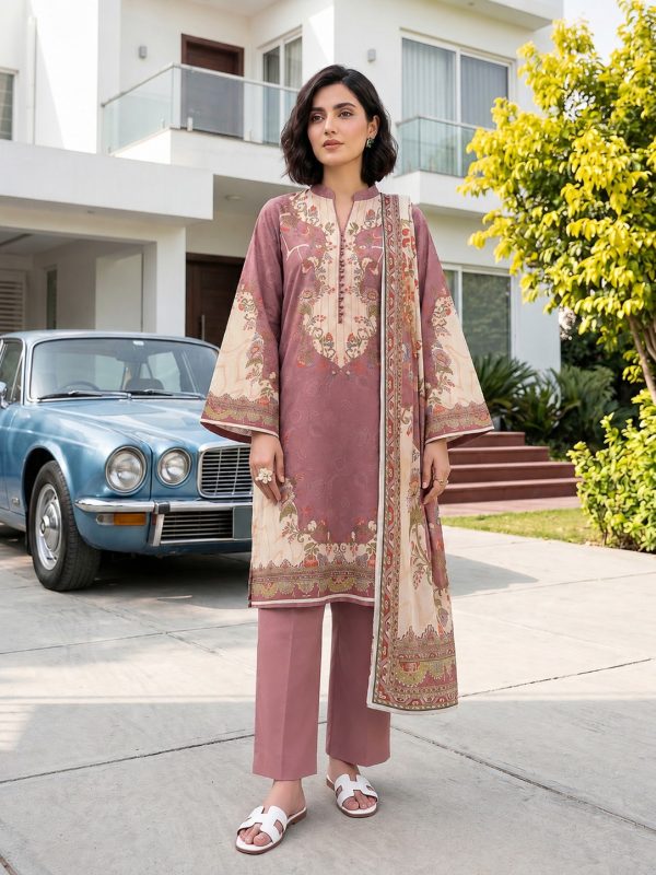 3PC Crystal Printed Lawn | Summer Collection | Bin Nisar Pakistani Clothing