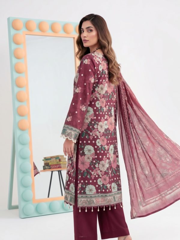3PC Crystal Embroidered Lawn | Summer Collection | View | Bin Nisar Pakistani Clothing