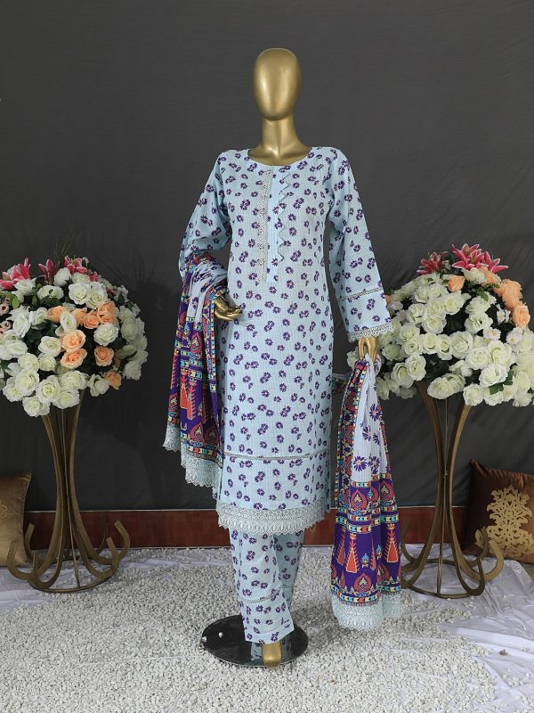 3PC KHADDAR | Bin Nisar Pakistani Clothing
