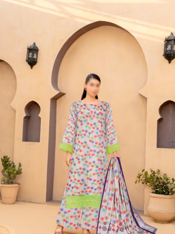3PC VISCOSE | Unstitched Collection | Bin Nisar Pakistani Clothing