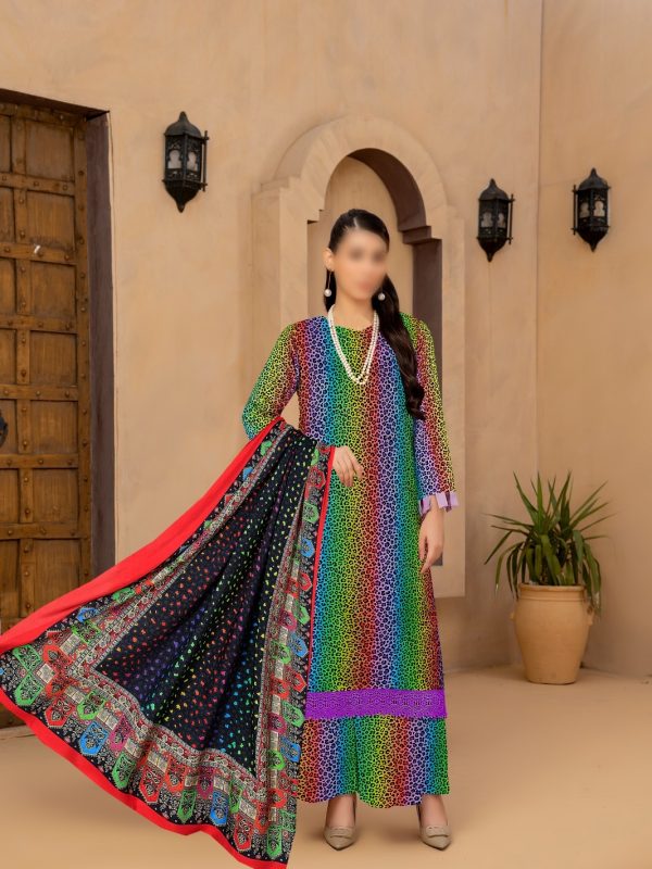 3PC VISCOSE | Bin Nisar Pakistani Clothing